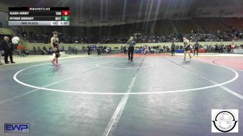 3rd Place - Kash Kirby, Tonkawa vs Ryker Berndt, Mustang Middle School