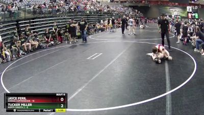 95 lbs Semis & 1st Wrestleback (8 Team) - Jayce Feril, Kansas Copperheads vs Tucker Miller, North Dakota 2