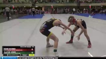 90 lbs Semifinal - Slaton Jones, Harrisburg Youth Wrestling vs Kane Dauber, Bolingbrook Junior Raiders Wes