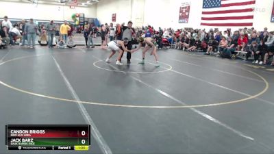 139 lbs Cons. Round 1 - Jack Barz, Sauk Rapids-Rice vs Candon Briggs, New Ulm Area