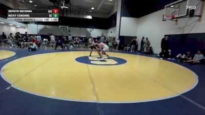 128 lbs Cons. Round 5 - Zephyr Becerra, San Clemente HS vs Ricky Coronel, Rancho Cucamonga