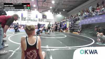 98-106 lbs Rr Rnd 2 - BRODY TINER, Warhorse Wrestling Club vs Andrew Ridge, Sperry Wrestling Club