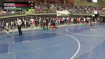 67 lbs Champ. Round 1 - Caleb Heyder, Sanderson Wrestling Academy vs Jett Rogers, Southern Utah Elite