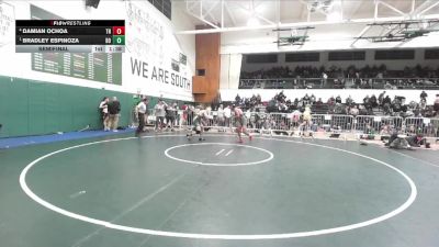 165 lbs Semifinal - Bradley Espinoza, Brea Olinda vs Damian Ochoa, Trabuco Hills