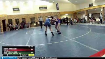 136 lbs Quarterfinal - Hope Wheeler, Indiana vs Caitlyn Moore, Perry Meridian Wrestling Club