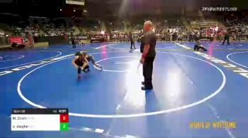 85 lbs Consi Of 16 #1 - Maksim Crain, Seymour Youth Wrestling Club vs Owen Slagter, Elite Wrestling Academy