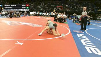 100 Class 1 lbs Semifinal - Lexi Wolk, Ste. Genevieve vs Kimber Drenon, Windsor