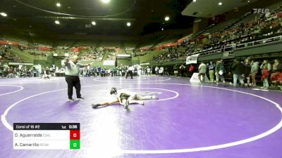 115 lbs Consi Of 16 #2 - Dominic Aguerralde, Coalinga vs Anthony Camarillo, Redwood