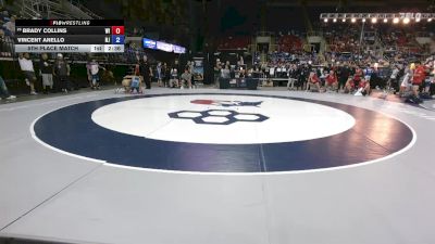 126 lbs 5th Place Match - Brady Collins, WI vs Vincent Anello, NJ