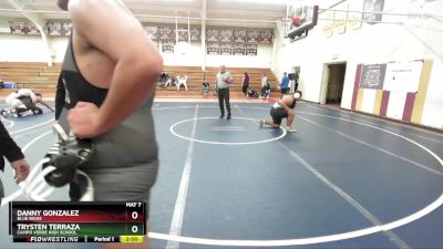 285 lbs Quarterfinal - Danny Gonzalez, Blue Ridge vs Trysten Terraza, Campo Verde High School