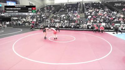 6A 140 lbs Cons. Round 2 - Dylynn Wayman, Mountain Ridge vs Ahanna Land, Weber