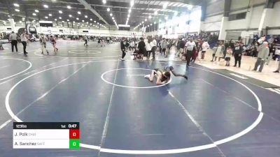 123 lbs Consi Of 16 #2 - Ja'Marcus Polk, Chain Gang vs A.j Sanchez, Safford WC