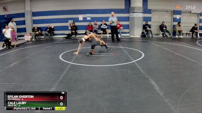 76 lbs Round 2 (8 Team) - Cale Lauby, NOVA WC vs Dylan Overton, MD Maniacs