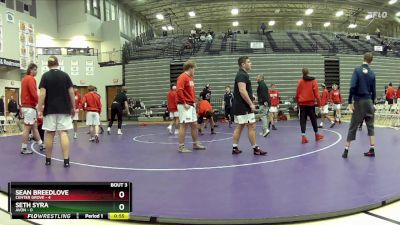 150 lbs Quarterfinals (8 Team) - Sean Breedlove, Center Grove vs Seth Syra, Avon