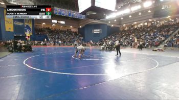 132 lbs Cons. Round 1 - Scotty Moreau, Belmont Hill vs Landon Herdic, NY Military Academy