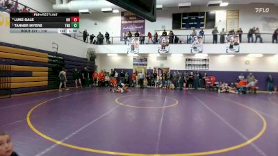 110 lbs 1st Place Match - Tanner Myers, Thermopolis vs Luke Gale, Riverton Middle School