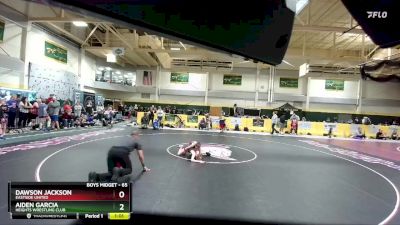 65 lbs Quarterfinal - Dawson Jackson, Eastside United vs Aiden Garcia, Heights Wrestling Club