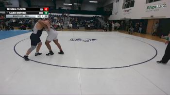 285 lbs 5th Place Match - Tristan Cooper, Alvernia vs Kaleb Britting, Messiah