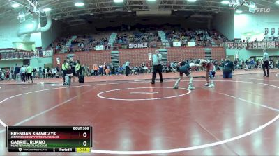 106 lbs Champ. Round 1 - Gabriel Ruano, Munster Wrestling Club vs Brendan Krawczyk, Jennings County Wrestling Club