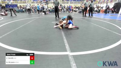 49-52 lbs Semifinal - Zola Smith, HBT Grapplers vs Audrena Bryson, Hennessey Takedown Club