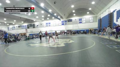 105 lbs Quarterfinal - Samantha Moscosco, Hillcrest vs Arata Sakamoto, Santa Monica