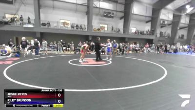 150 lbs Cons. Round 4 - Josue Reyes, WA vs Riley Brunson, ID