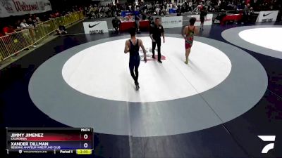 125 lbs Cons. Round 3 - Jimmy Jimenez, California vs Xander Dillman, Redding Amateur Wrestling Club