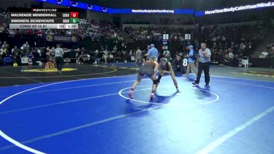 120 lbs Consi Of 16 #1 - Mackenzie Mendenhall, Corona (SS) vs Simoneta Zickeviciute, Granada Hills (LA)
