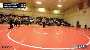 130-140 lbs Rr Rnd 5 - Charles England IV, Pocola Youth Wrestling vs Keegan Hollingshed, Checotah Matcats