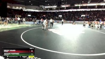 150 lbs Champ. Round 1 - Brody Wiard, Prairie vs Nathan Martinez, Skyview