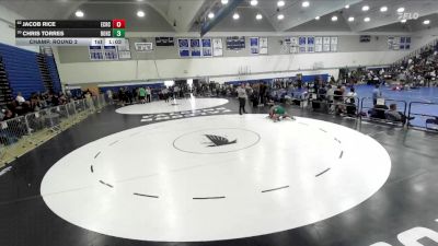 132 lbs Champ. Round 2 - Jacob Rice, El Camino Real Charter vs Chris Torres, Brea Olinda High School