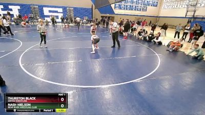 125 lbs Cons. Round 3 - Nash Nielson, Bear River Wrestling Club vs Thurston Black, Uintah Wrestling