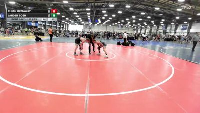 126 lbs Consi Of 8 #1 - Elijah Hattaway, GA vs Lander Bosh, UT