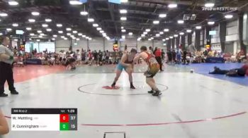 220 lbs Prelims - Wade Mettling, Indiana Outlaws White vs PJ Cunningham, Rampage