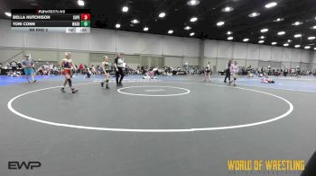 85 lbs Rr Rnd 2 - Bella Hutchison, Super Girls K-6 vs Tori Conn, Washington K-6