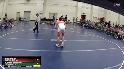 160 lbs Round 5 (6 Team) - Tyce Faber, Minnesota Gold vs Justice Edmiston, Team Oregon