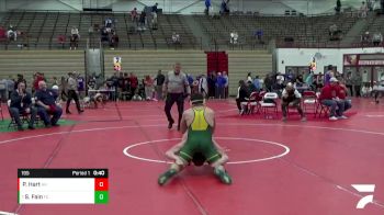 195 lbs Quarterfinal - Spencer Fain, Floyd Central vs Parker Hart, Heritage Hills