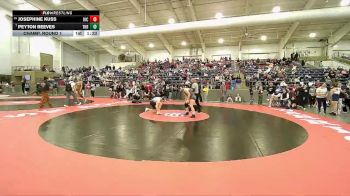 155 lbs Champ. Round 1 - Peyton Reeves, Thunder Ridge vs Josephine Kuss, Hillcrest