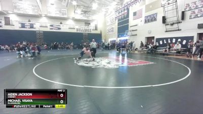 126 lbs Quarterfinal - Michael Visaya, Ellensburg vs Aiden Jackson, Cheney