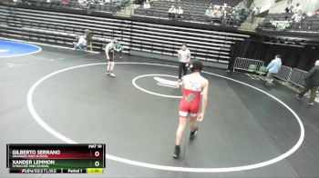 123 lbs Champ. Round 2 - Gilberto Serrano, Granger High School vs Xander Lemmon, Syracuse High School