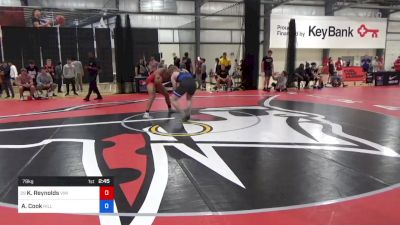 79 kg Round Of 128 - Kevin Reynolds, Viking Wrestling Club (IA) vs Alec Cook, Hilltopper Wrestling Club