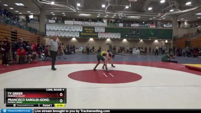 132 lbs Cons. Round 4 - Francisco Saroldi-Gonzalez, Patrick Henry vs Ty Greer, Murrieta Valley