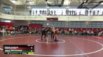 285 lbs Quarterfinal - Edison Guarcas, Rhode Island College vs Abbas Abdulrahman, Castleton