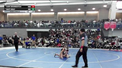 132 lbs Semifinal - Jude Grammatico, Fairfield Warde vs Matt Bray, Brookfield/Shepaug