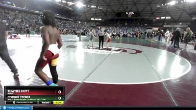 67 lbs 5th Place Match - Corbin Storm, White River Hornets Wrestling Club vs Townes Hoyt, NWWC