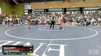 144 lbs Quarterfinals (8 Team) - Dylan Abbott, SPERRY vs Titan Washington, PAWNEE