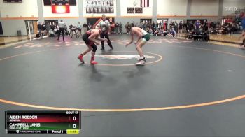 138 lbs Quarterfinal - Campbell Janis, Iowa City, West vs Aiden Robson, Newton