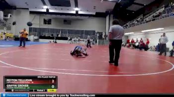 160 lbs Finals (8 Team) - Peyton Tellijohn, LSH (LeSueur/Henderson) vs Griffin Grover, Kasson-Mantorville