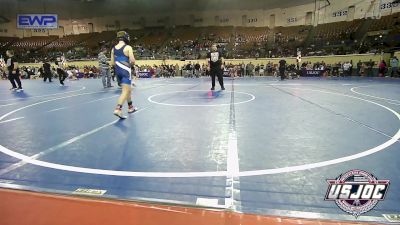 100 lbs Consi Of 4 - Tyce Baker, Midwest City Bombers Youth Wrestling Club vs Colton Johnson, Lions Wrestling Academy