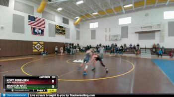 105 lbs Round 1 - Kort Sorensen, Cody Middle School vs Braxton Batt, Powell Middle School